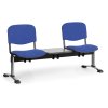 calounena lavice do cekaren viva 2 sedak se stolkem modra chromovane nohy 25379