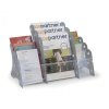 stolni plastovy stojan na prospekty 3 x a4 3 x a5 3 x dl sedy 116685