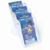 stolni plastovy stojan na prospekty 3 x a5 bily 116689