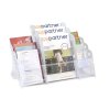 stolni plastovy stojan na prospekty 3 x a4 3 x a5 3 x dl bily 116686