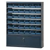 zavesny regal s plastovymi boxy basic a prihradkou 36 boxu 788