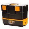 Plastový kufr na nářadí s přídavným boxem 420x220x340 mm