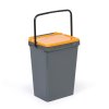 plastovy odpadkovy kos pro trideni odpadu seda zluta 35 l 117068