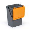 plastovy odpadkovy kos pro trideni odpadu seda zluta 35 l 117070