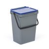 plastovy odpadkovy kos pro trideni odpadu seda modra 35 l 117252