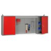 kombinovana zavesna skrinka na zed hobby i 600 x 1600 x 200 mm 2 dvere perforovany panel 1403