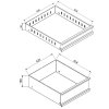pojizdny dilensky vozik na naradi k pracovnim stolum do dilny gd 3 zasuvky 575 x 600 x 850 mm modra 38120