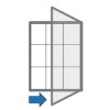 informacni vitrina s textilnim povrchem modra 720 x 980 mm 5991