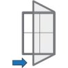 Vnitřní vitrína s bílým magnetickým povrchem, 500 x 674 mm