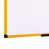 bila popisovaci tabule na zed magneticka zluty ram 900 x 600 mm 40407