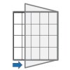 vnitrni vitrina s bilym magnetickym povrchem 1160 x 1288 mm 7339