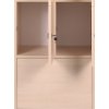 drevena odkladaci skrinka s5 s uloznymi boxy 12 boxu 1700 x 1200 x 420 mm cylindricky zamek orech 123398
