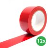 samolepici vyznacovaci paska 12 ks 33 m x 50 mm cervena 116800