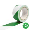 samolepici vyznacovaci paska 12 ks 33 m x 50 mm zelena bila 116812