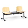 drevena lavice do cekaren iso 2 sedak se stolkem chrom nohy 25415