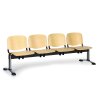 drevena lavice do cekaren iso 4 sedak chrom nohy 25418