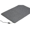 topny koberec 60 x 90 cm sedy 954