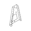 drzak na 8 montaznich klicu pro perforovany panel element system 1 ks 117302