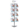 stojan pro odber letaku central 8xa4 dratena kapsa sedostribrny 104699