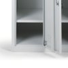 Šatní skříň s úložnými boxy, 6 boxů, 1820 x 900 x 500 mm, cylindrický zámek, oranžové dveře
