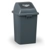 kancelarsky plastovy kos na odpadky 60 l 400 x 400 x 700 mm sedy 4169