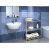 chromovany regal s dratenymi policemi 900 x 900 x 450 mm 38954