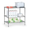 chromovany regal s dratenymi policemi 900 x 900 x 450 mm 4222