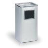 odpadkovy kos s popelnikem 600 x 300 x 240 mm nerez matny 1025