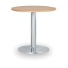 konferencni stolek zeus ii prumer 60 cm chromovana podnoz buk 104823