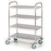 nerezovy policovy vozik 4 police 710 x 410 mm 4257