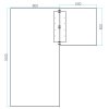 rohovy kancelarsky stul primo flexible 160x140 cm briza 40096