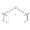 rohovy kancelarsky stul primo flexible 160x140 cm briza 109189