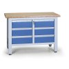 pracovni stul do dilny expert 6 zasuvek 1200 x 600 x 860 900 mm 8244