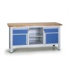 pracovni stul do dilny expert 2 zasuvky 2 skrinky 1 police 1690 x 600 x 860 900 mm 8245