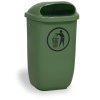 venkovni odpadkovy kos na sloupek 50 l 425 x 320 x 780 mm tmave zeleny 15259