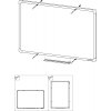 Bílá magnetická popisovací tabule boardOK 600 x 450 mm, eloxovaný rám