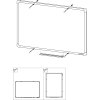 Bílá magnetická popisovací tabule boardOK, 2000 x 1200 mm, červený rám