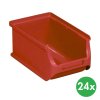 plastove boxy plus 2 102 x 160 x 75 mm cervene 24 ks 115179