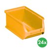 plastove boxy plus 2 102 x 160 x 75 mm zlute 24 ks 115181