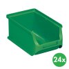 plastove boxy plus 2 102 x 160 x 75 mm zelene 24 ks 115185
