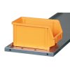 Regál s plastovými boxy BASIC  se zadní stěnou - 800 x 400 x 920 mm, 32x A, 4x C