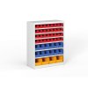 regal s plastovymi boxy basic se zadni stenou 1150 x 400 x 920 mm 32xa 12xb 4xc 4366