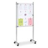 vnitrni vitrina na stojanu 720 x 980 mm magneticka jednostranna s kolecky 4383