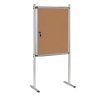 vnitrni vitrina na stojanu 720 x 980 mm korkova jednostranna 6550