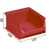 plastove boxy plus 2b 137 x 160 x 82 mm cervene 20 ks 112316