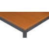 jidelni stul 120x80 cm tmave seda podnoz tresen 46707