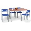 jidelni stul 120x80 cm tmave seda podnoz tresen 46708