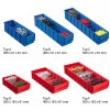 Regál s plastovými boxy ShelfBox, 2000 x 1000 x 500 mm, 60x box C, 30x box F