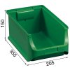 plastove boxy plus 4 205 x 355 x 150 mm zelene 12 ks 115195