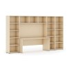 sestavy knihoven integro se stolem nizsi sirsi 3350 x 700 400 x 1923 mm briza 15400